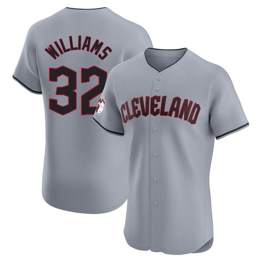 Fenge C.Guardians #32 Gavin Williams Player Gray Road Limited Elite Home Stitched Jerseys