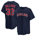 Fenge C.Guardians #32 Gavin Williams Player Navy Game Home Stitched Jerseys