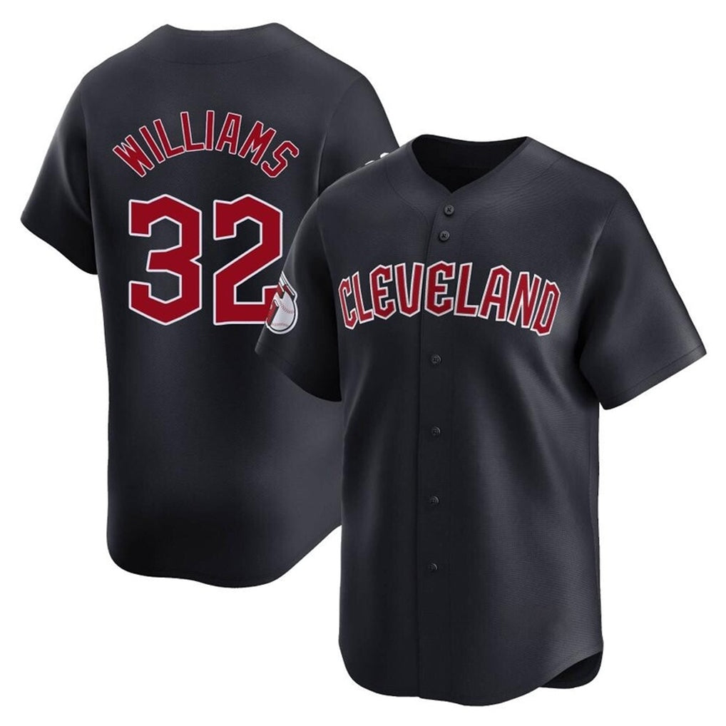 Fenge C.Guardians #32 Gavin Williams Player Navy Limited Home Game Stitched Jerseys