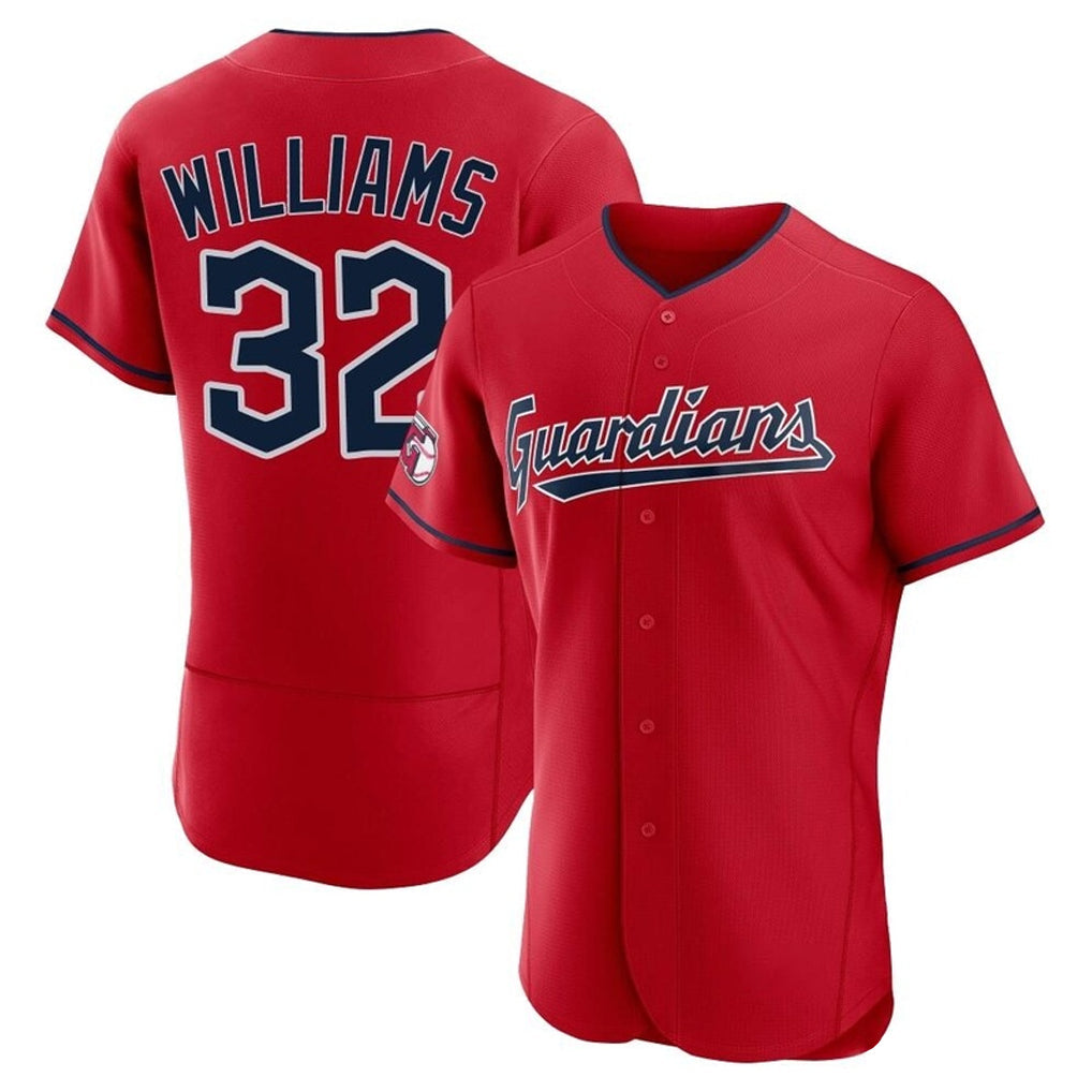 Fenge C.Guardians #32 Gavin Williams Player Red Limited Elite Home Stitched Jerseys