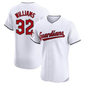 Fenge C.Guardians #32 Gavin Williams Player White Limited Elite Home Stitched Jerseys