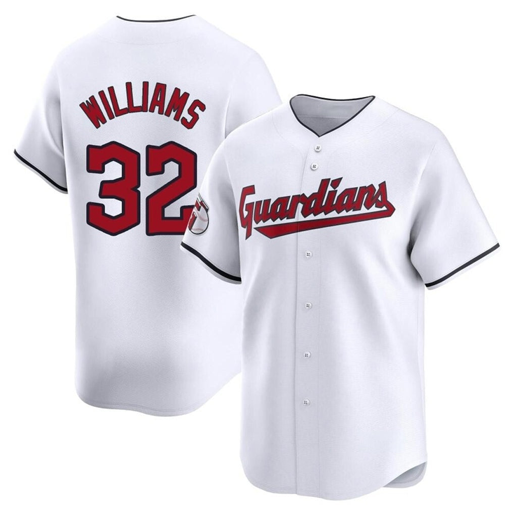Fenge C.Guardians #32 Gavin Williams Player White Limited Home Stitched Jerseys