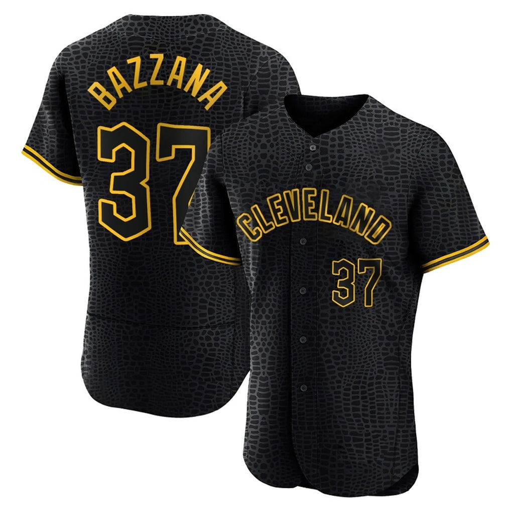 Fenge C.Guardians #37 Travis Bazzana Player Black Snake Skin City Limited Elite Home Stitched Jerseys