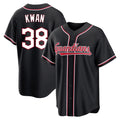Fenge C.Guardians #38 Steven Kwan Player Black Fashion Out Home Game Stitched Jerseys