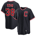 Fenge C.Guardians #38 Steven Kwan Player Navy Home Game Stitched Jerseys