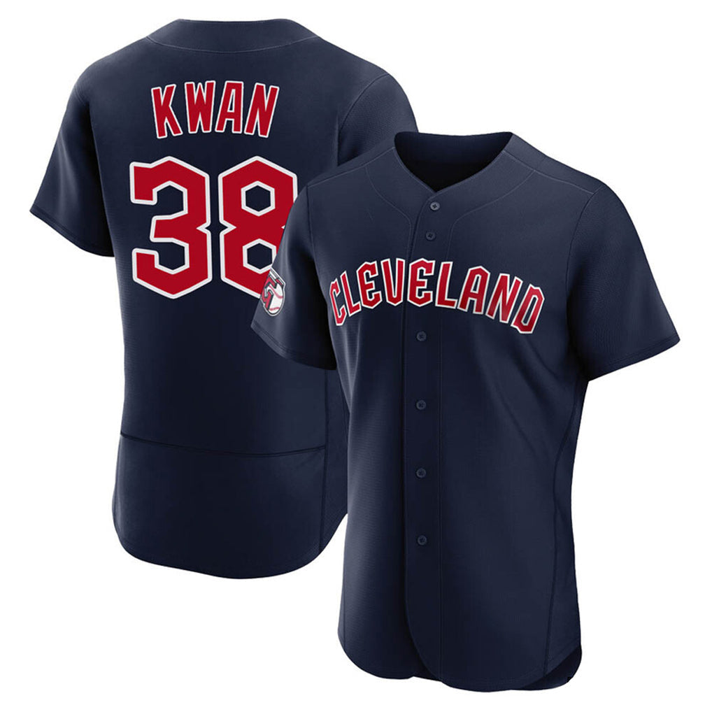 Fenge C.Guardians #38 Steven Kwan Player Navy Limited Elite Home Stitched Jerseys