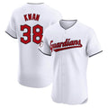 Fenge C.Guardians #38 Steven Kwan Player White Limited Elite Home Stitched Jerseys