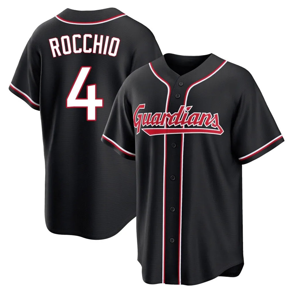 Fenge C.Guardians #4 Brayan Rocchio Player Black Fashion Out Home Game Stitched Jerseys