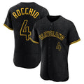 Fenge C.Guardians #4 Brayan Rocchio Player Black Snake Skin City Limited Elite Home Stitched Jerseys