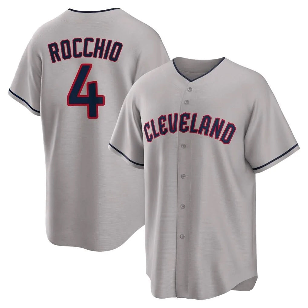 Fenge C.Guardians #4 Brayan Rocchio Player Gray Game Home Stitched Jerseys