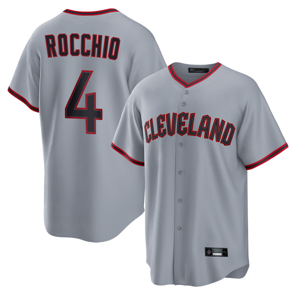 Fenge C.Guardians #4 Brayan Rocchio Player Gray Home Game Stitched Jerseys