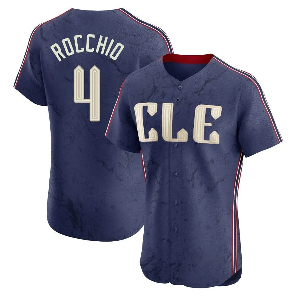 Fenge C.Guardians #4 Brayan Rocchio Player Navy City Connect Limited Elite Home Stitched Jerseys