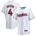 Fenge C.Guardians #4 Brayan Rocchio Player White Home Game Stitched Jerseys