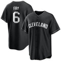 Fenge C.Guardians #6 David Fry Player Black Home Game Stitched Jerseys
