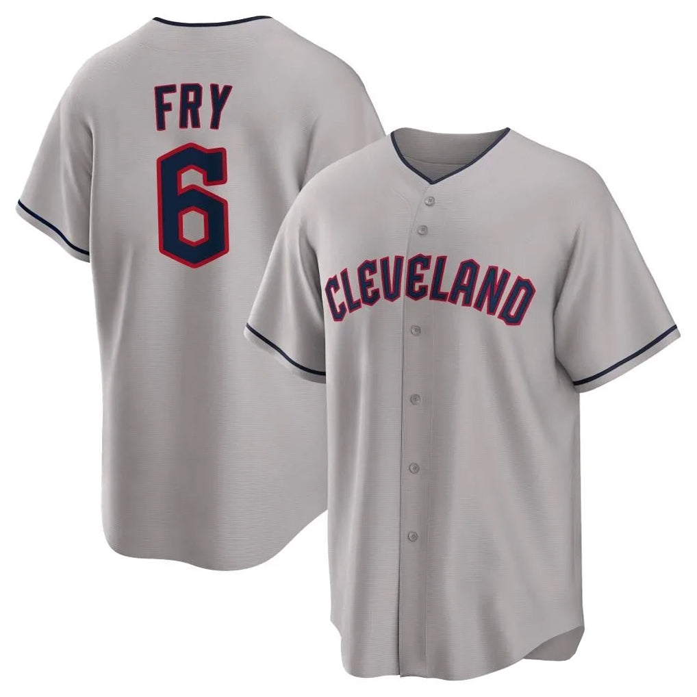 Fenge C.Guardians #6 David Fry Player Gray Game Home Stitched Jerseys