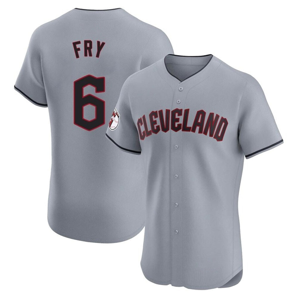 Fenge C.Guardians #6 David Fry Player Gray Road Limited Elite Home Stitched Jerseys