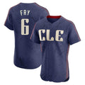 Fenge C.Guardians #6 David Fry Player Navy City Connect Limited Elite Home Stitched Jerseys