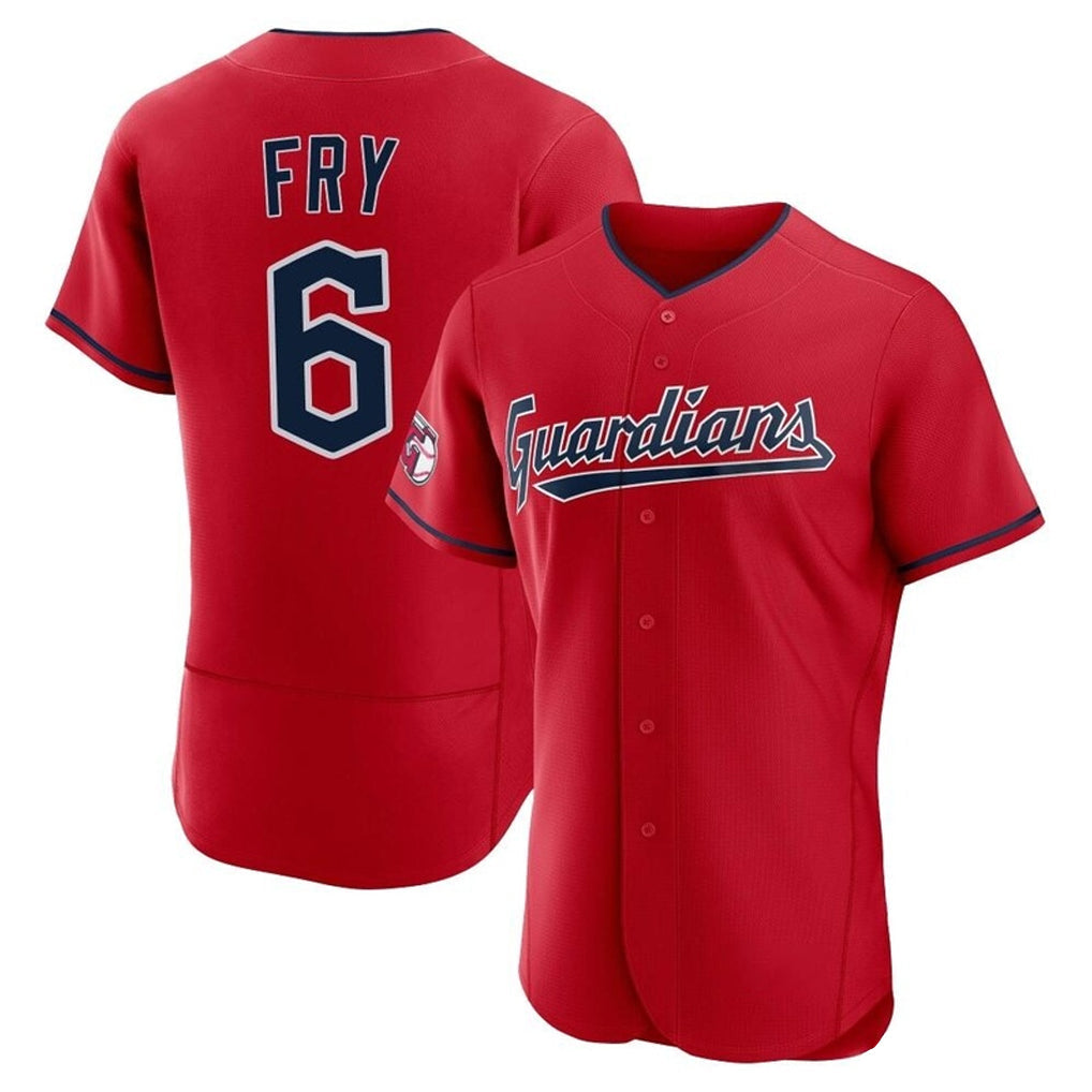 Fenge C.Guardians #6 David Fry Player Red Limited Elite Home Stitched Jerseys