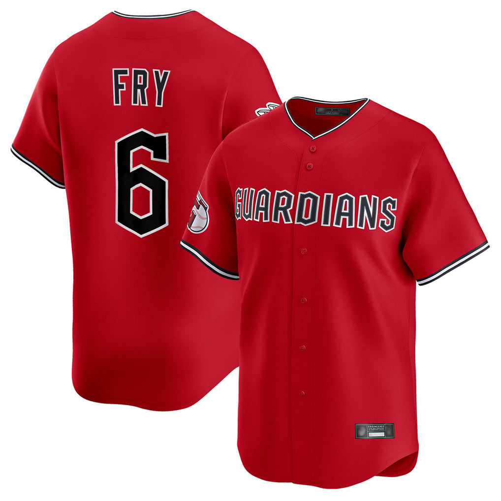 Fenge C.Guardians #6 David Fry Player Red Limited Home Stitched Jerseys