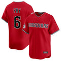Fenge C.Guardians #6 David Fry Player Red Limited Home Stitched Jerseys
