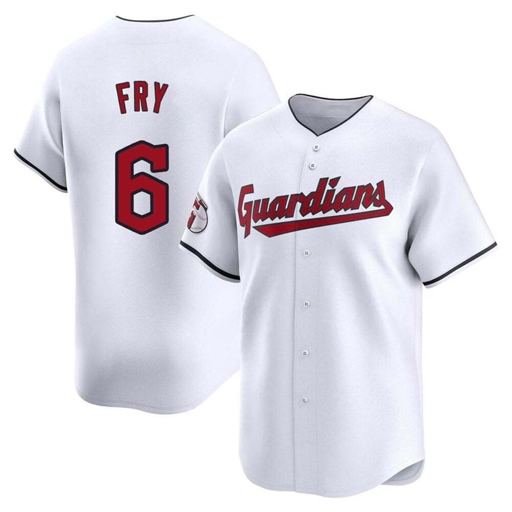 Fenge C.Guardians #6 David Fry Player White Limited Home Stitched Jerseys