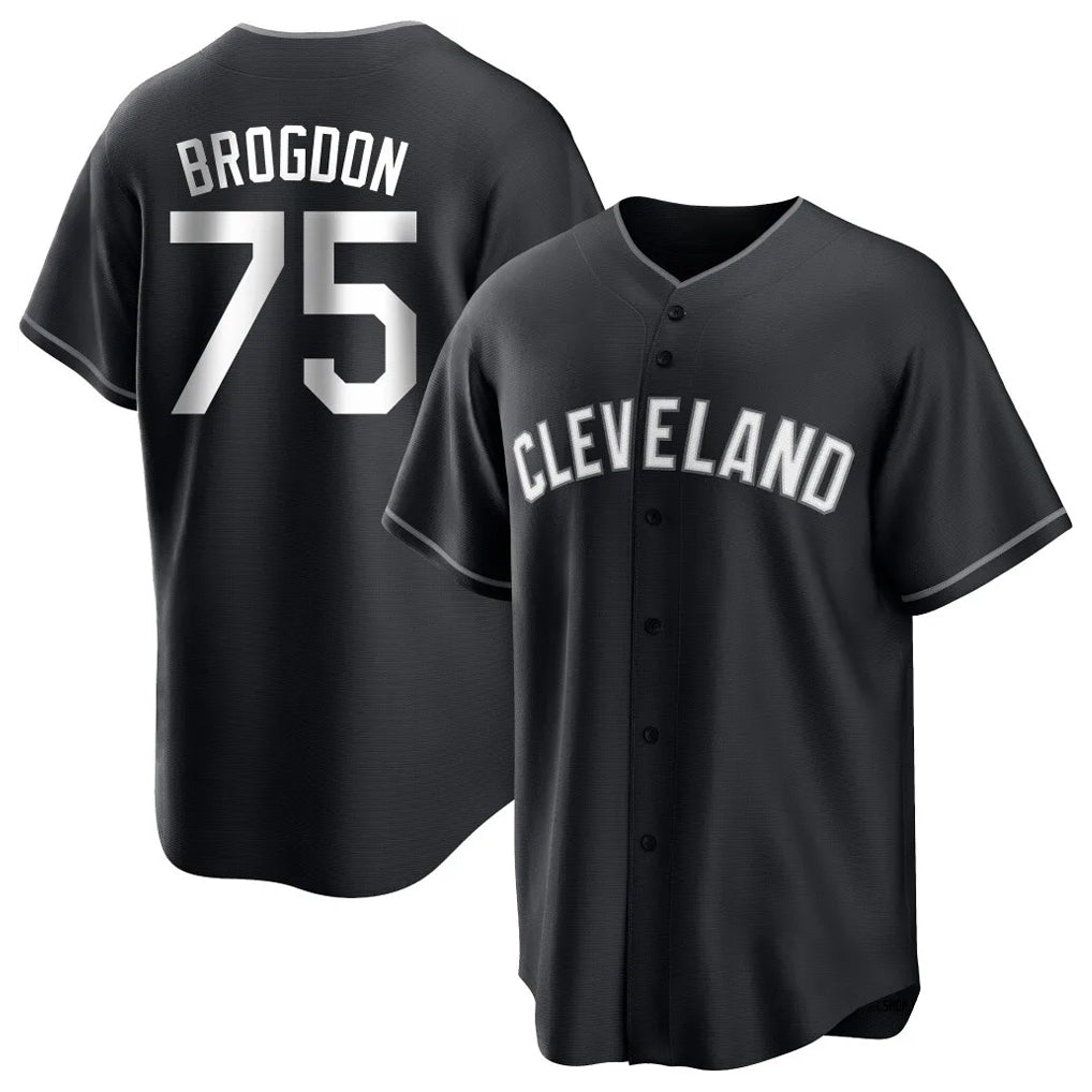 Fenge C.Guardians #75 Connor Brogdon Player Black Home Game Stitched Jerseys
