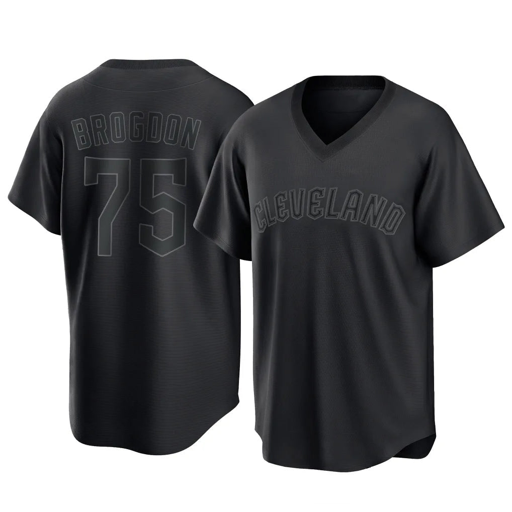 Fenge C.Guardians #75 Connor Brogdon Player Black T-shirt Home Game Stitched Jerseys