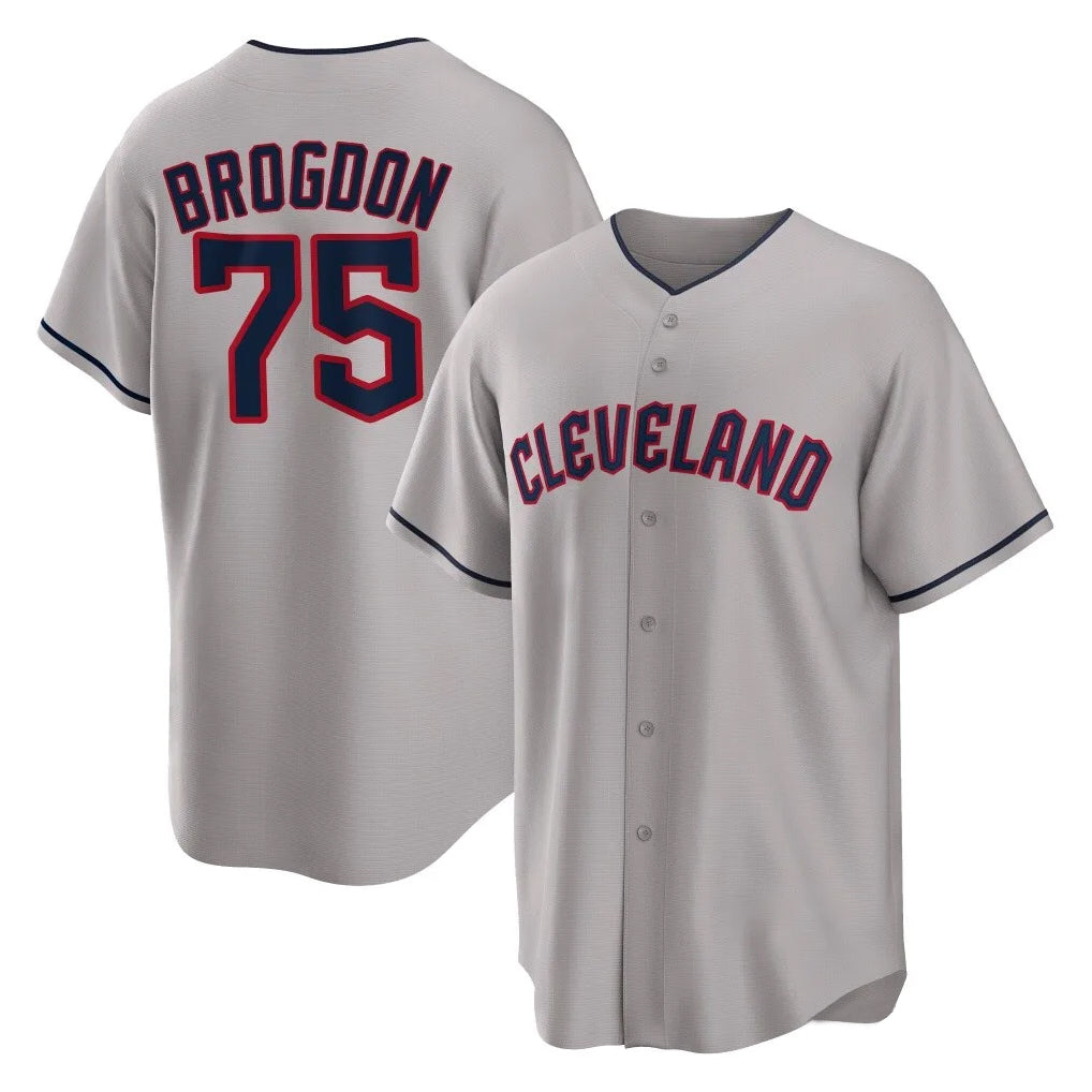 Fenge C.Guardians #75 Connor Brogdon Player Gray Game Home Stitched Jerseys