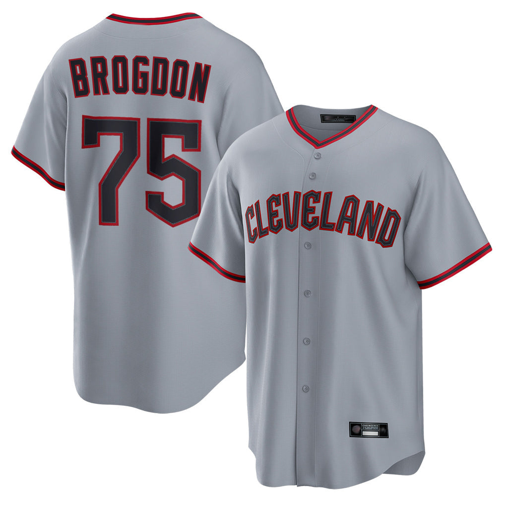 Fenge C.Guardians #75 Connor Brogdon Player Gray Home Game Stitched Jerseys