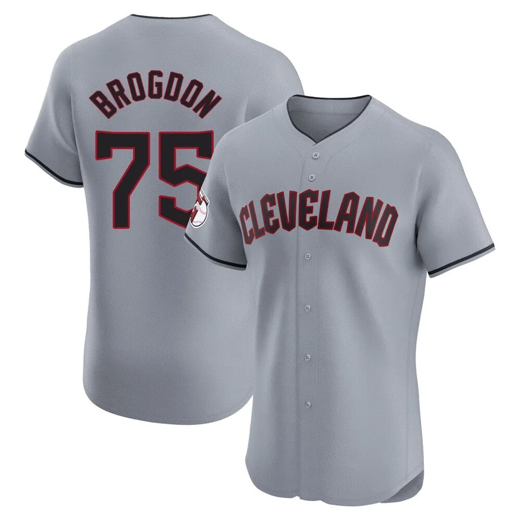 Fenge C.Guardians #75 Connor Brogdon Player Gray Road Limited Elite Home Stitched Jerseys