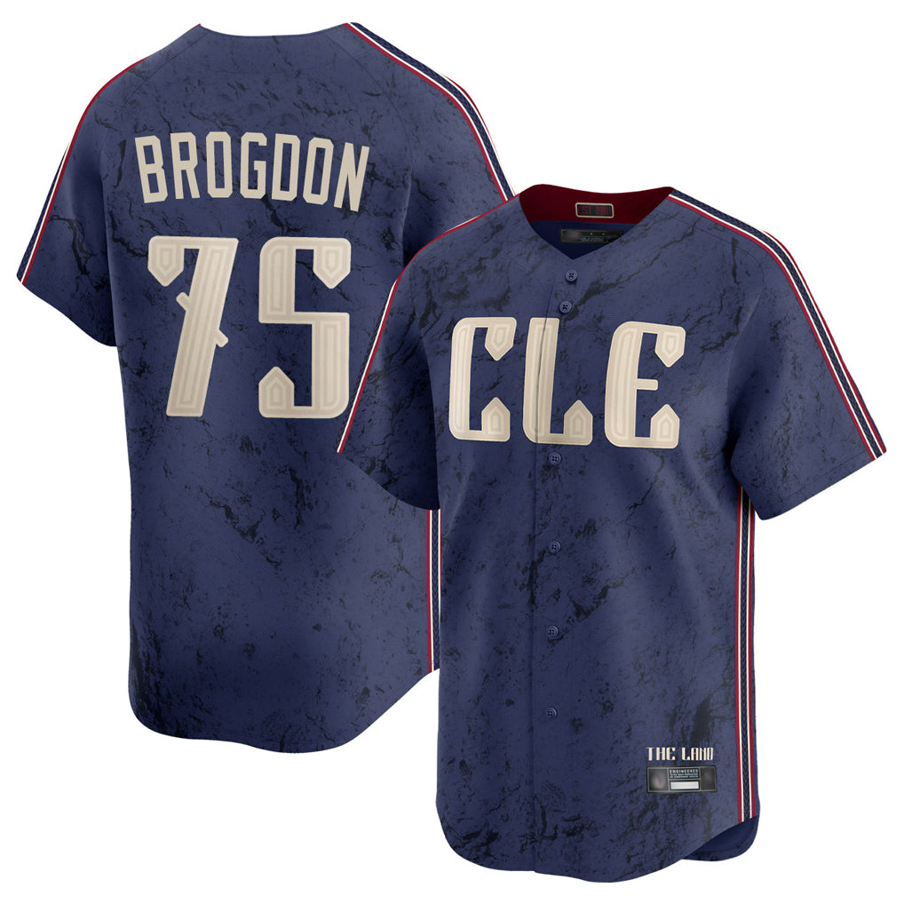 Fenge C.Guardians #75 Connor Brogdon Player Navy City Connect Limited Home Stitched Jerseys
