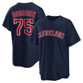 Fenge C.Guardians #75 Connor Brogdon Player Navy Game Home Stitched Jerseys