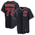 Fenge C.Guardians #75 Connor Brogdon Player Navy Home Game Stitched Jerseys