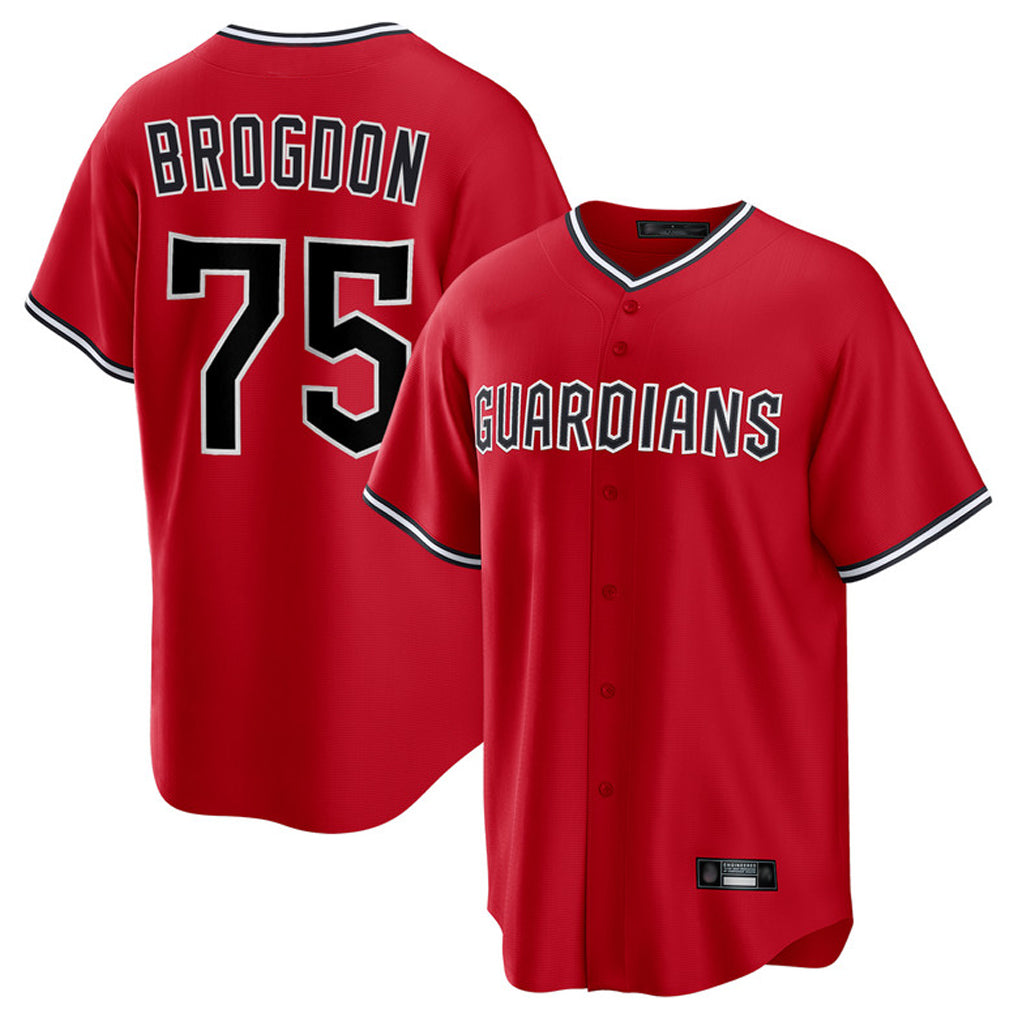 Fenge C.Guardians #75 Connor Brogdon Player Red Home Game Stitched Jerseys