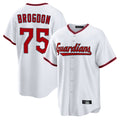 Fenge C.Guardians #75 Connor Brogdon Player White Game Home Stitched Jerseys