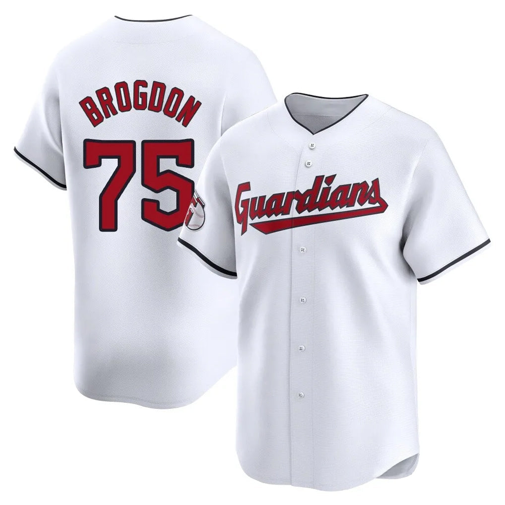 Fenge C.Guardians #75 Connor Brogdon Player White Limited Home Stitched Jerseys