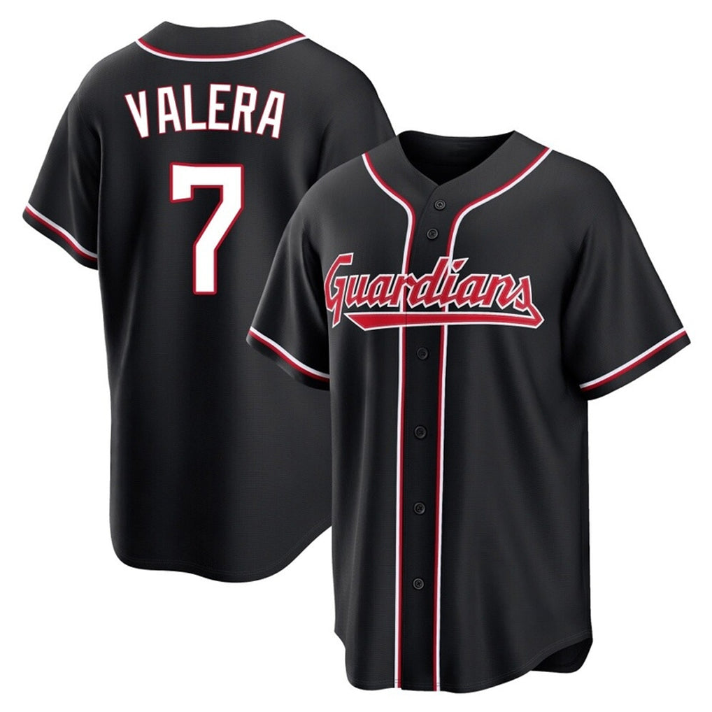 Fenge C.Guardians #7 George Valera Player Black Fashion Out Home Game Stitched Jerseys