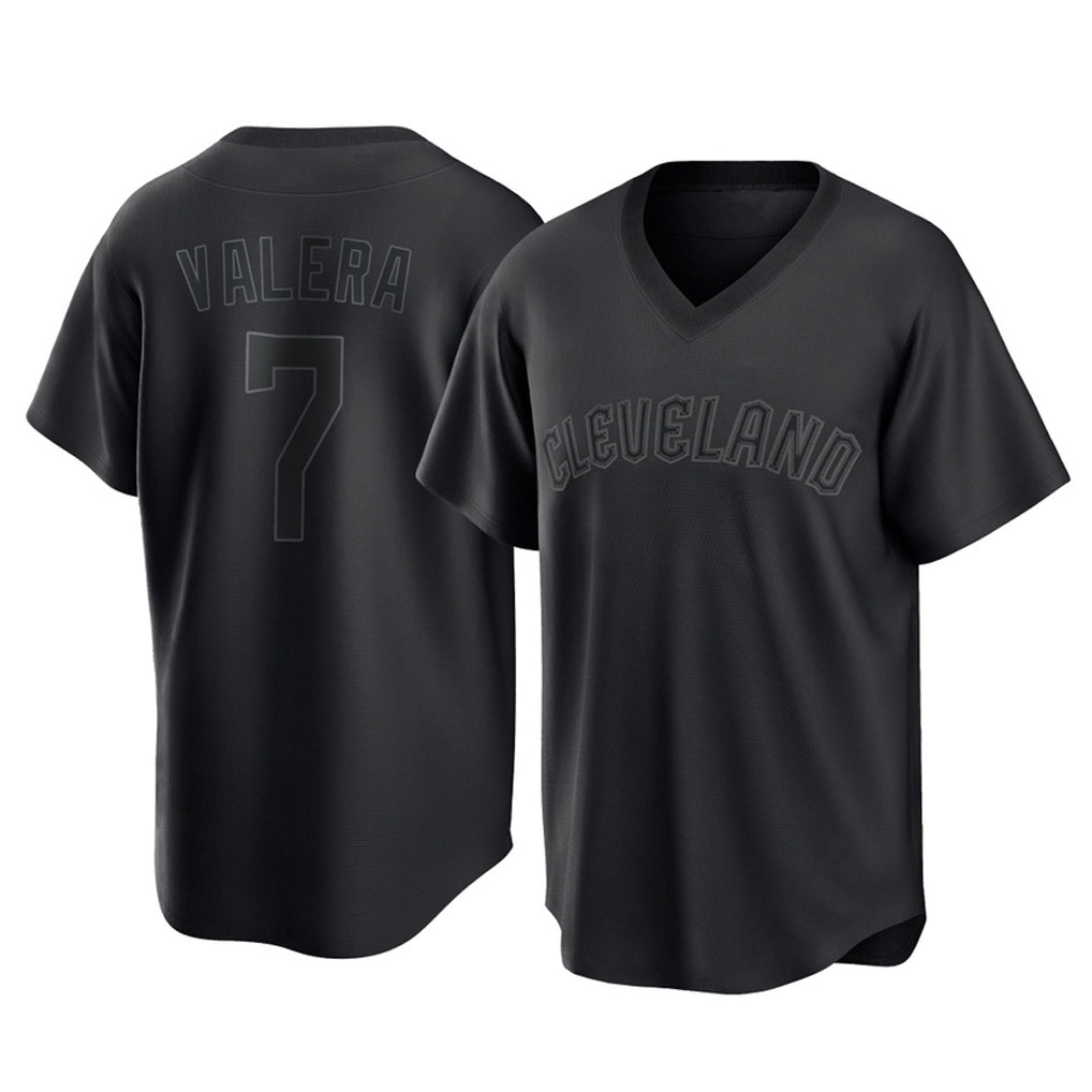 Fenge C.Guardians #7 George Valera Player Black T-shirt Home Game Stitched Jerseys