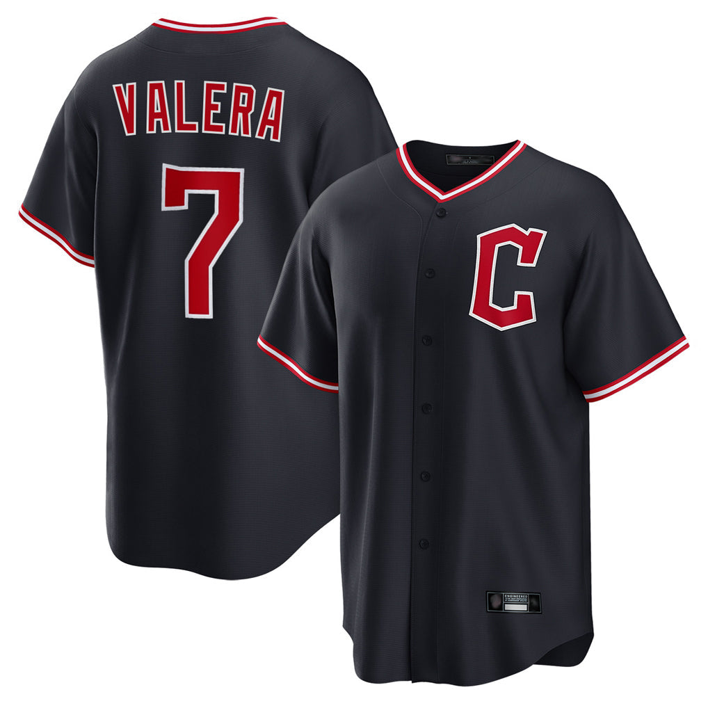 Fenge C.Guardians #7 George Valera Player Navy Home Game Stitched Jerseys