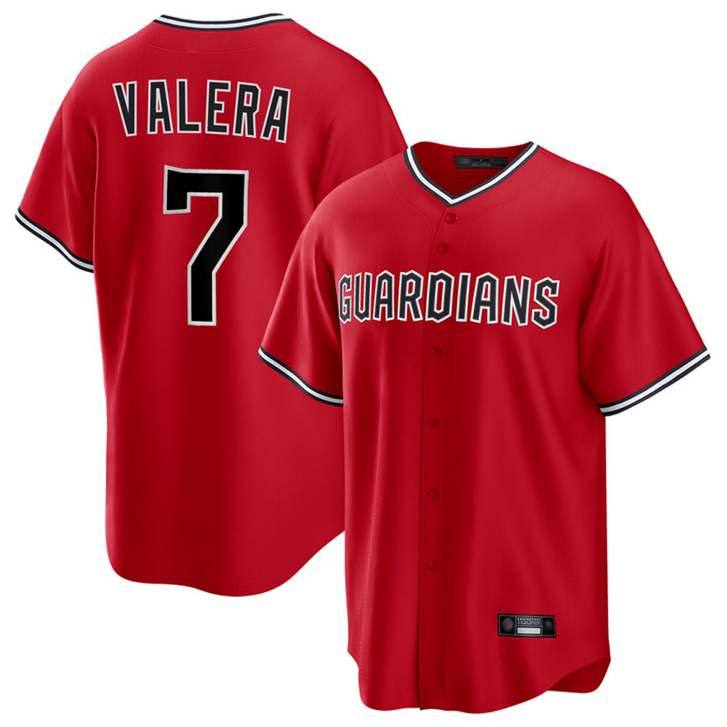 Fenge C.Guardians #7 George Valera Player Red Home Game Stitched Jerseys