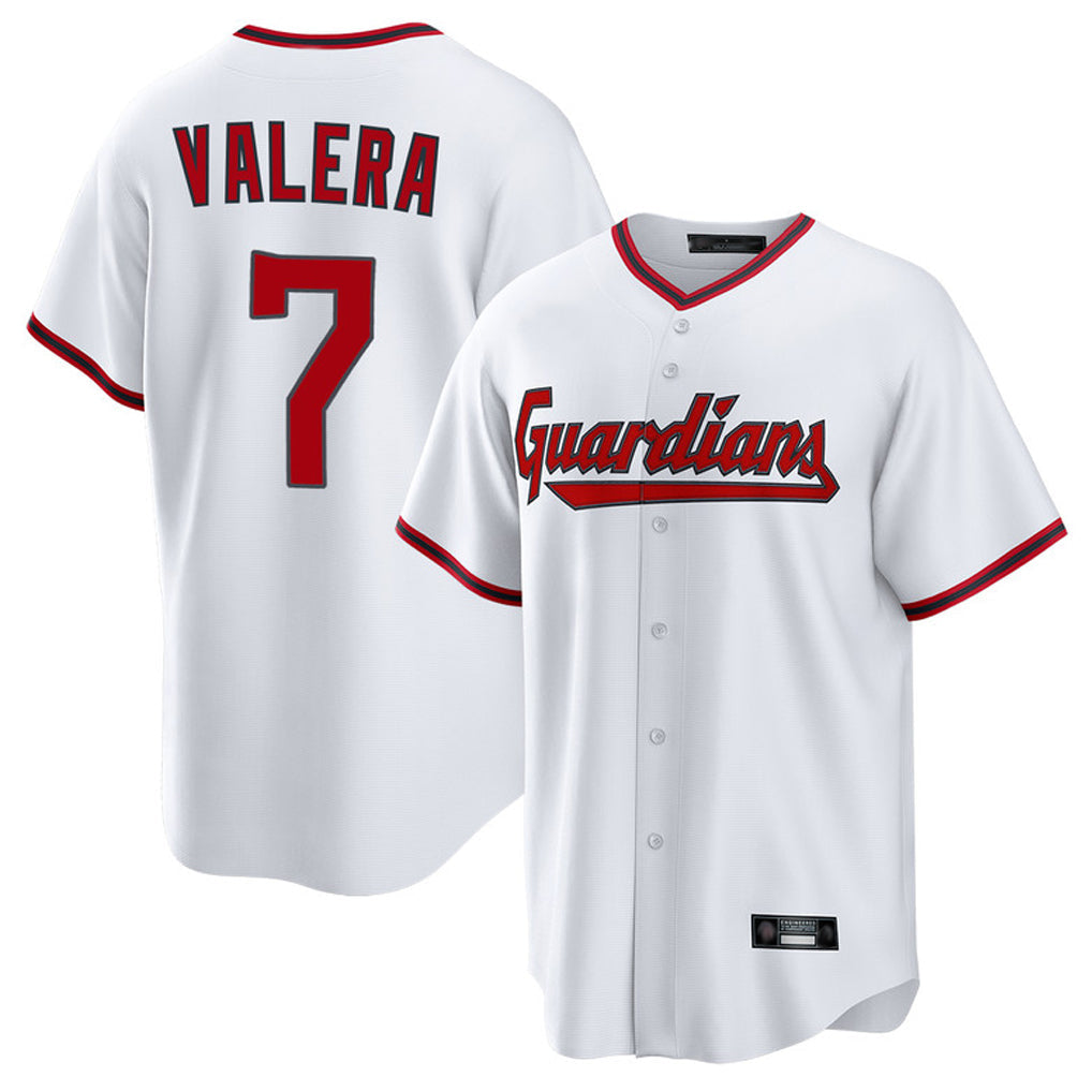 Fenge C.Guardians #7 George Valera Player White Game Home Stitched Jerseys