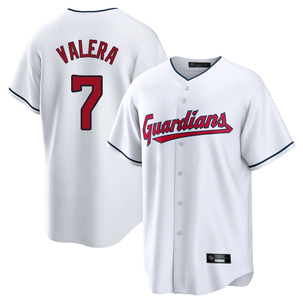 Fenge C.Guardians #7 George Valera Player White Home Game Stitched Jerseys
