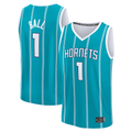 Fenge C.Hornets #1 LaMelo Ball  Teal Fast Break Replica Player Jerseys - Icon Edition