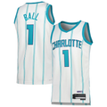 Fenge C.Hornets #1 LaMelo Ball  White Swingman Jerseys - Association Edition