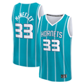 Fenge C.Hornets #33 Liam McNeeley  Teal Fast Break Replica Jerseys - Icon Edition