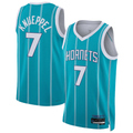 Fenge C.Hornets #7 Kon Knueppel  Teal Swingman Jerseys - Icon Edition
