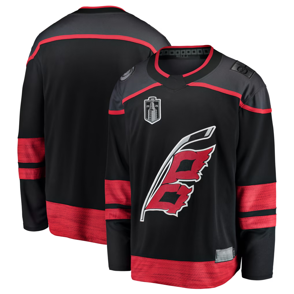 Fenge C.Hurricanes Black 2026 Stanley Cup Final Home Breakaway Stitched Jerseys