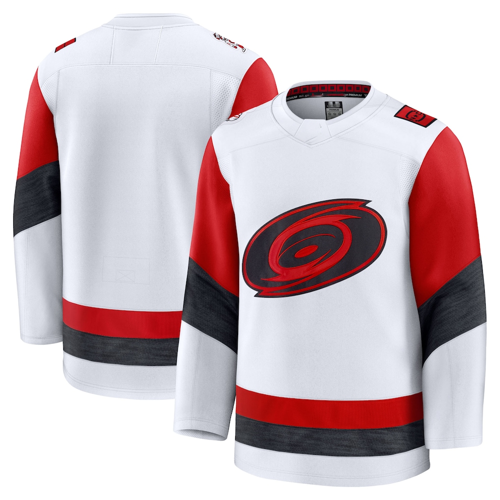 Fenge C.Hurricanes White Away Premium Stitched Jerseys