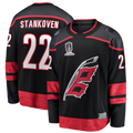 Fenge C.Hurricanes #22 Logan Stankoven Black 2026 Stanley Cup Champions Home Breakaway Stitched Jerseys