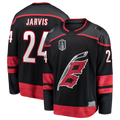 Fenge C.Hurricanes #24 Seth Jarvis Black 2026 Stanley Cup Final Home Breakaway Stitched Jerseys